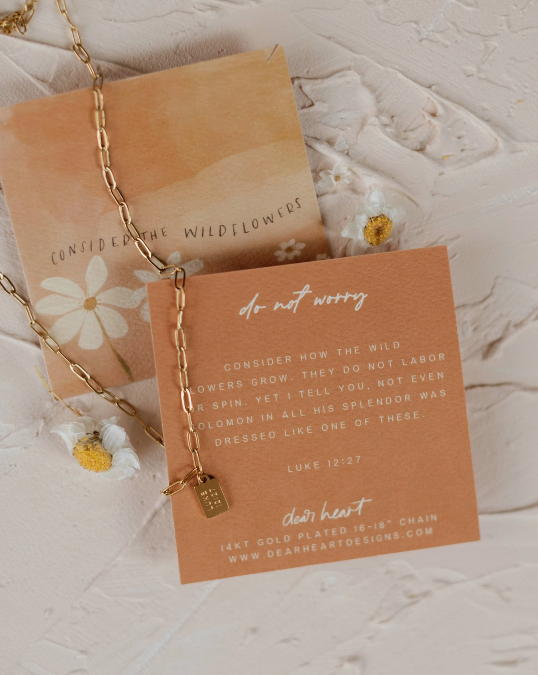 Do Not Worry Tag Necklace