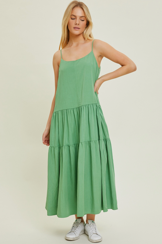 Lucky Green Cami Dress