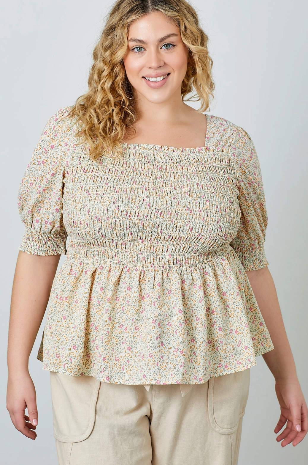 Spring Square Neck Top