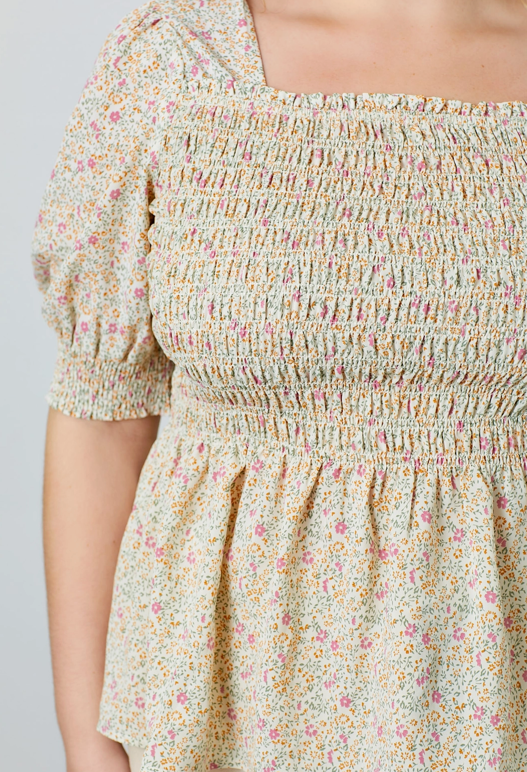 Spring Square Neck Top
