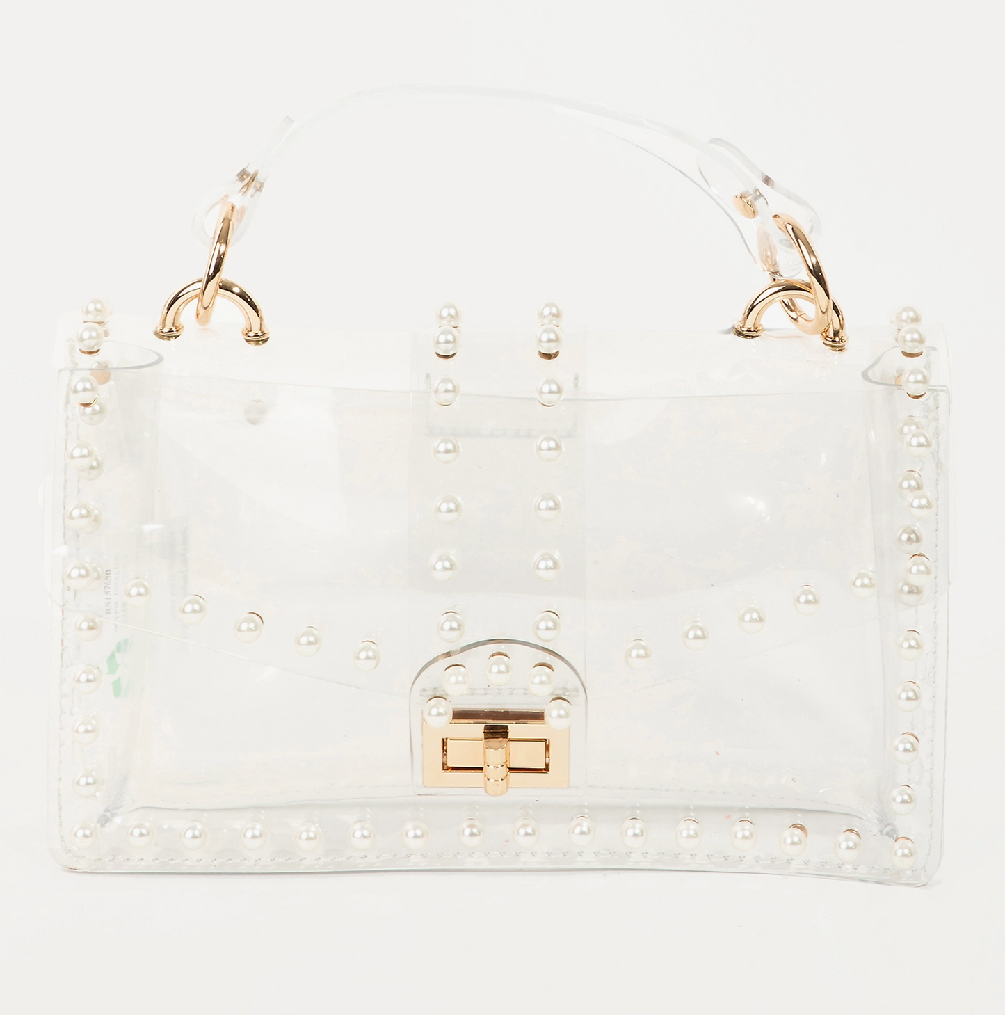 Clear Pearl Crossbody Bag