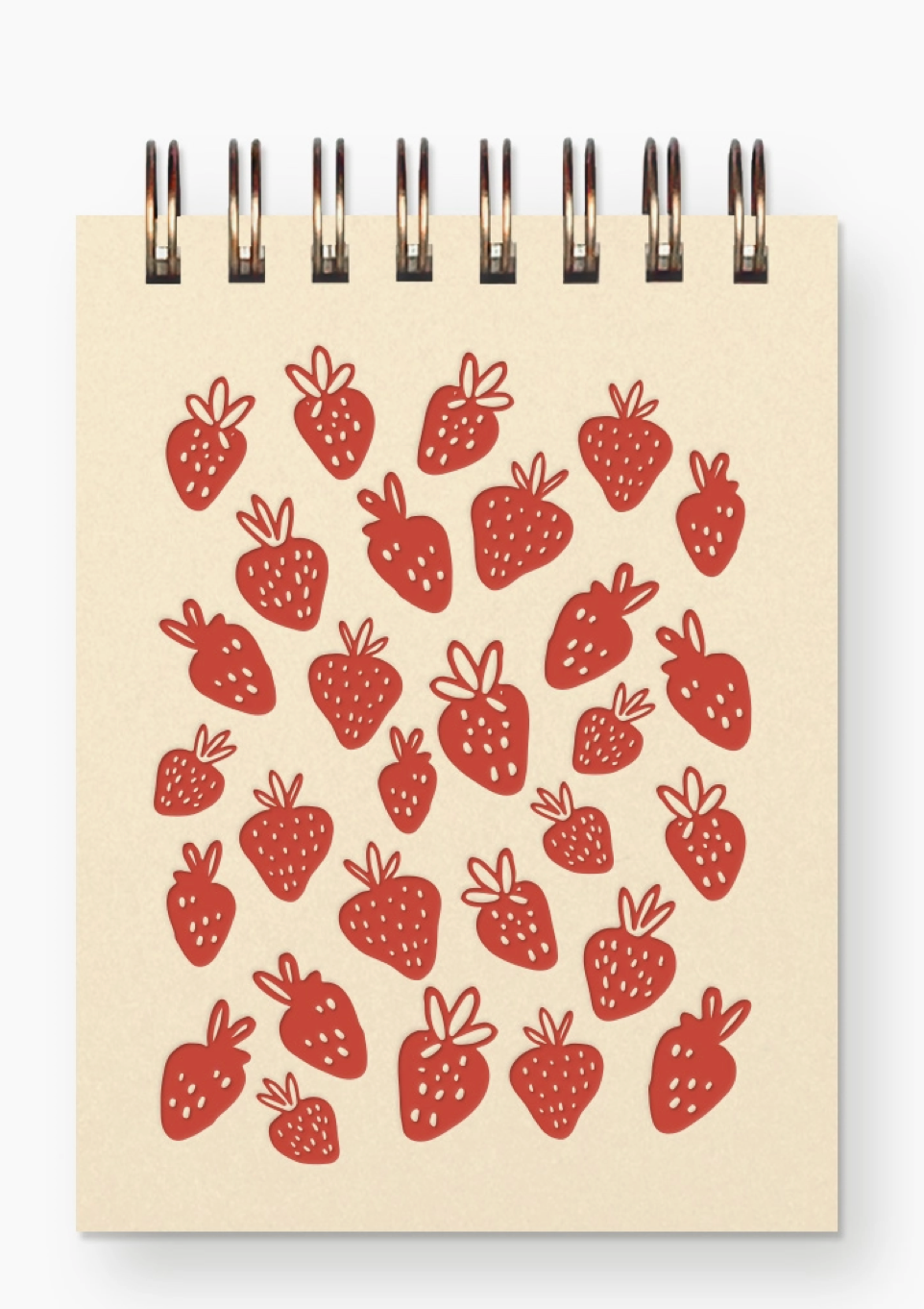 Strawberry Pattern Pocket Notebook