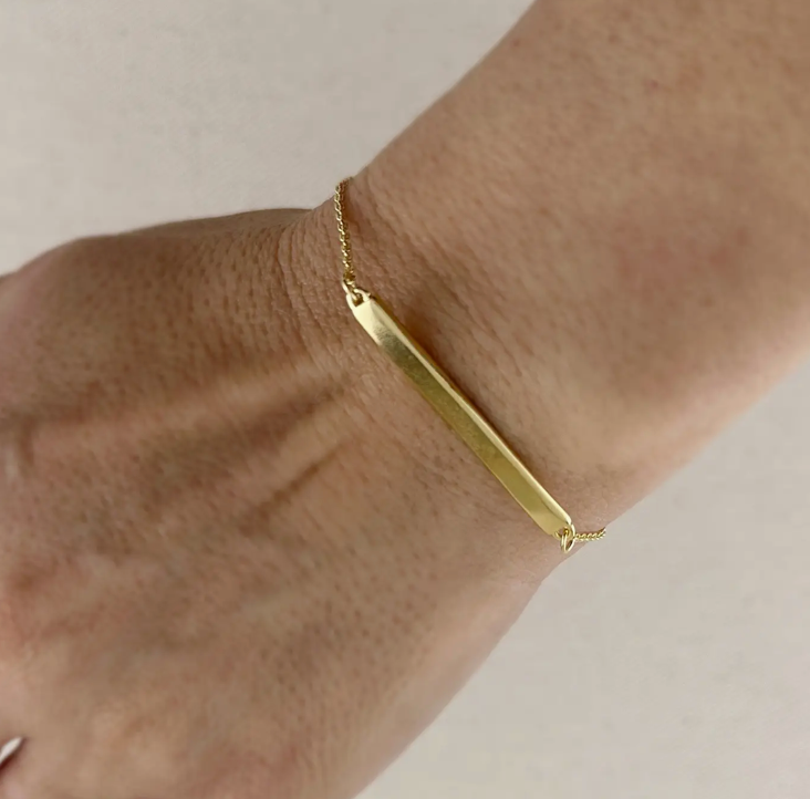 Gold Bar Bracelet