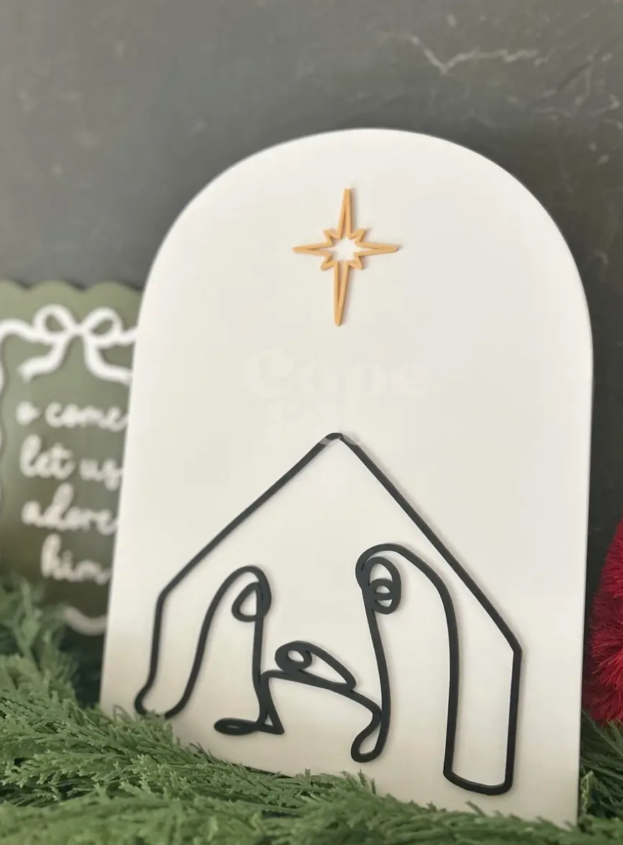 Minimalist Nativity Arch