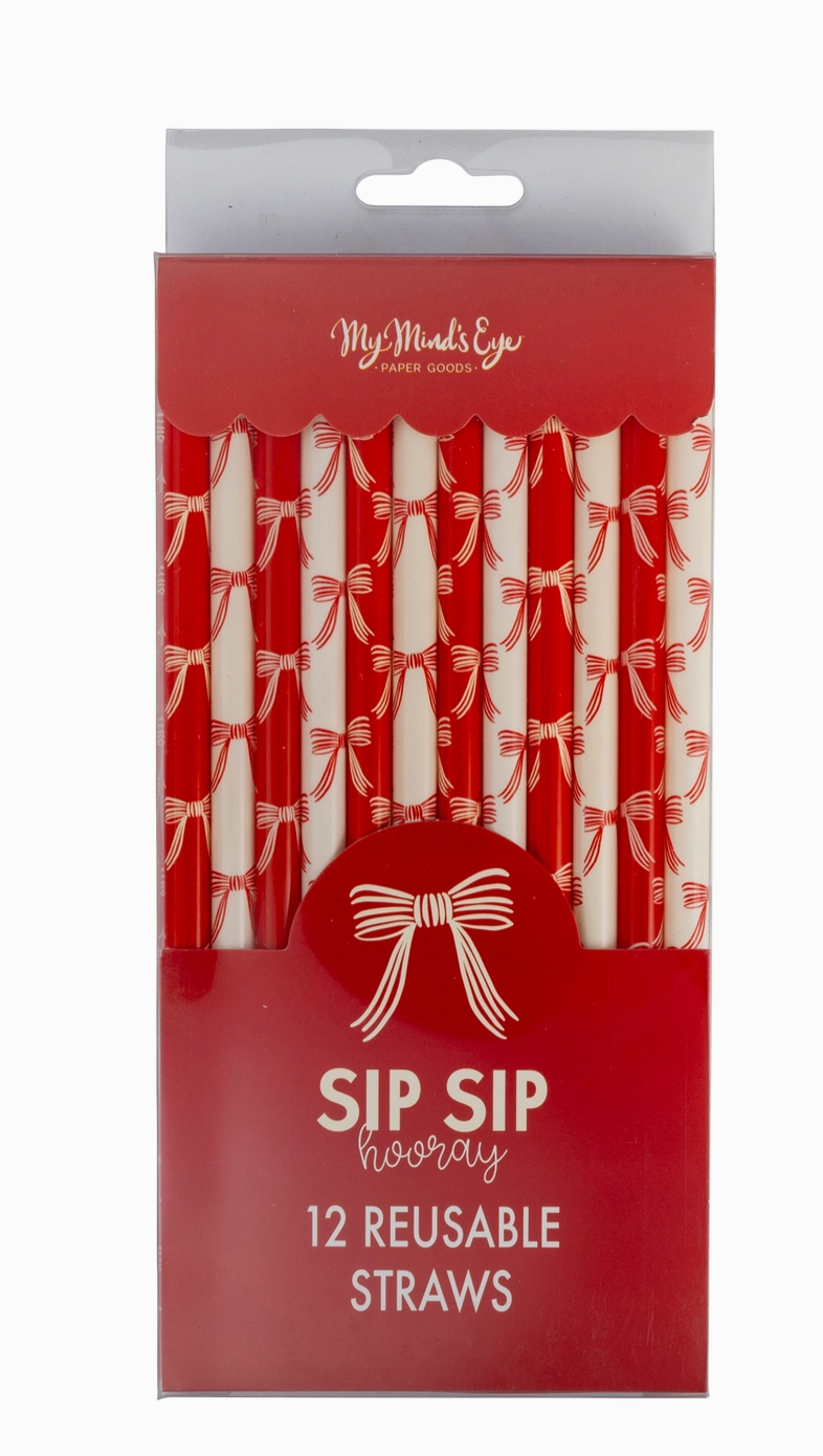 Reusable Bow Straws