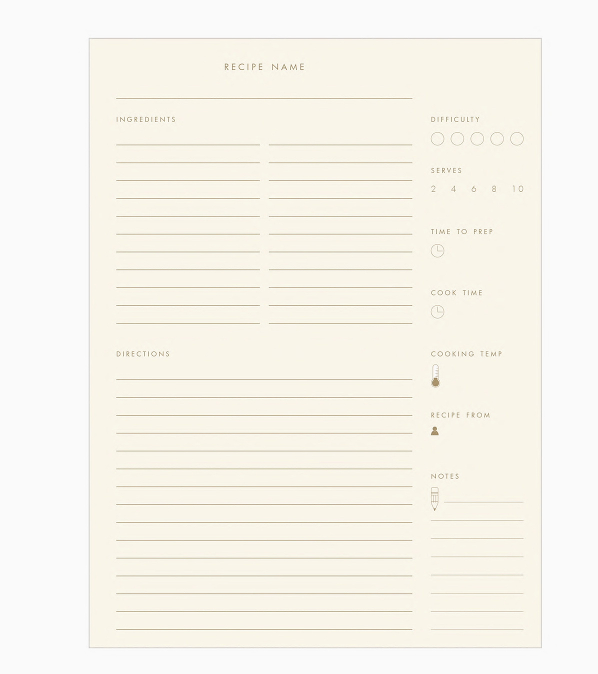 'Our First Recipes' Book