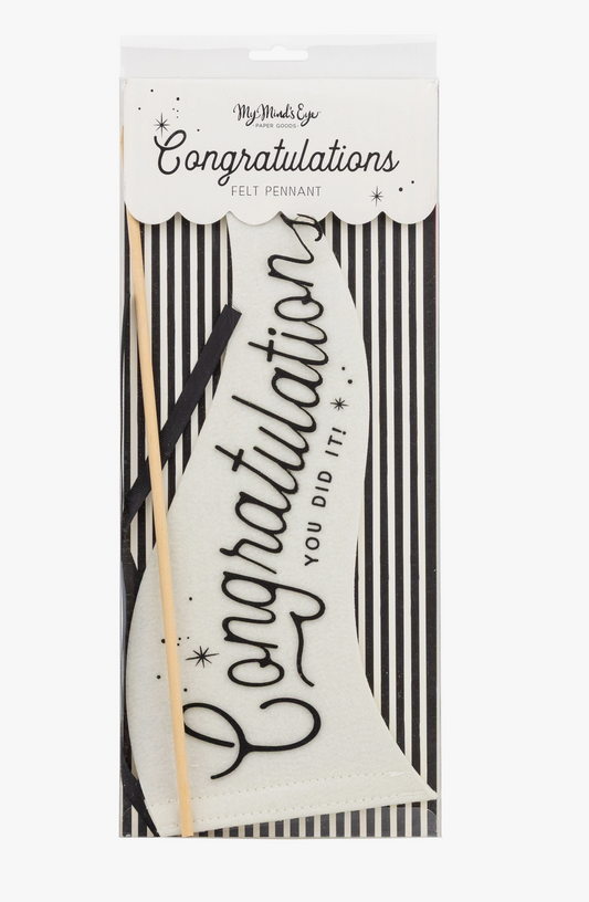You Did It Felt Banner
