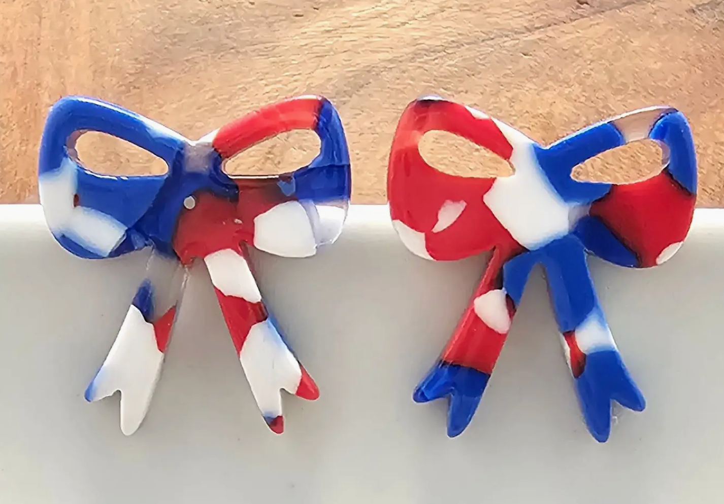 Fourth of July Bow Studs