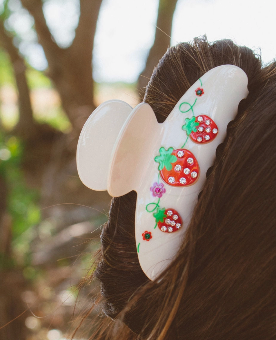 Strawberry Vine Claw Clip