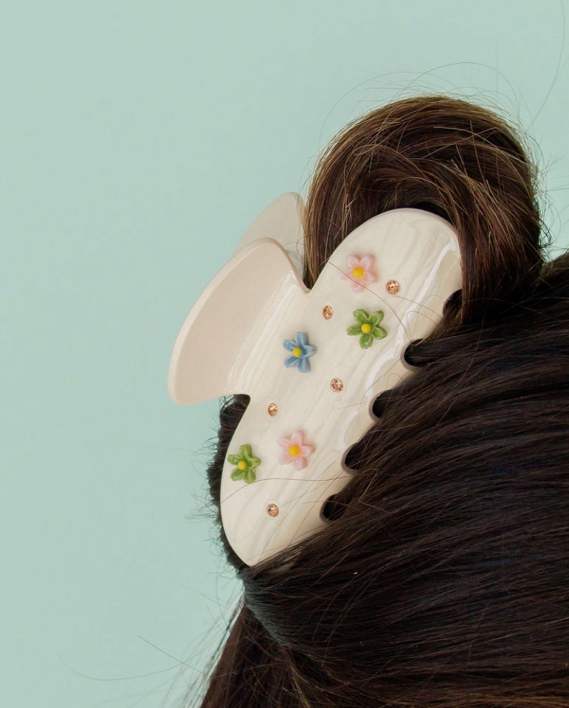 Fresh Cut Flower Claw Clip