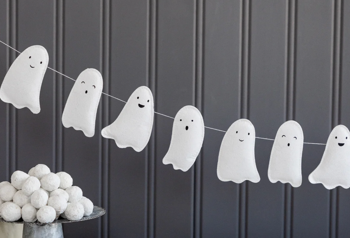 Ghost Puffy Felt Banner