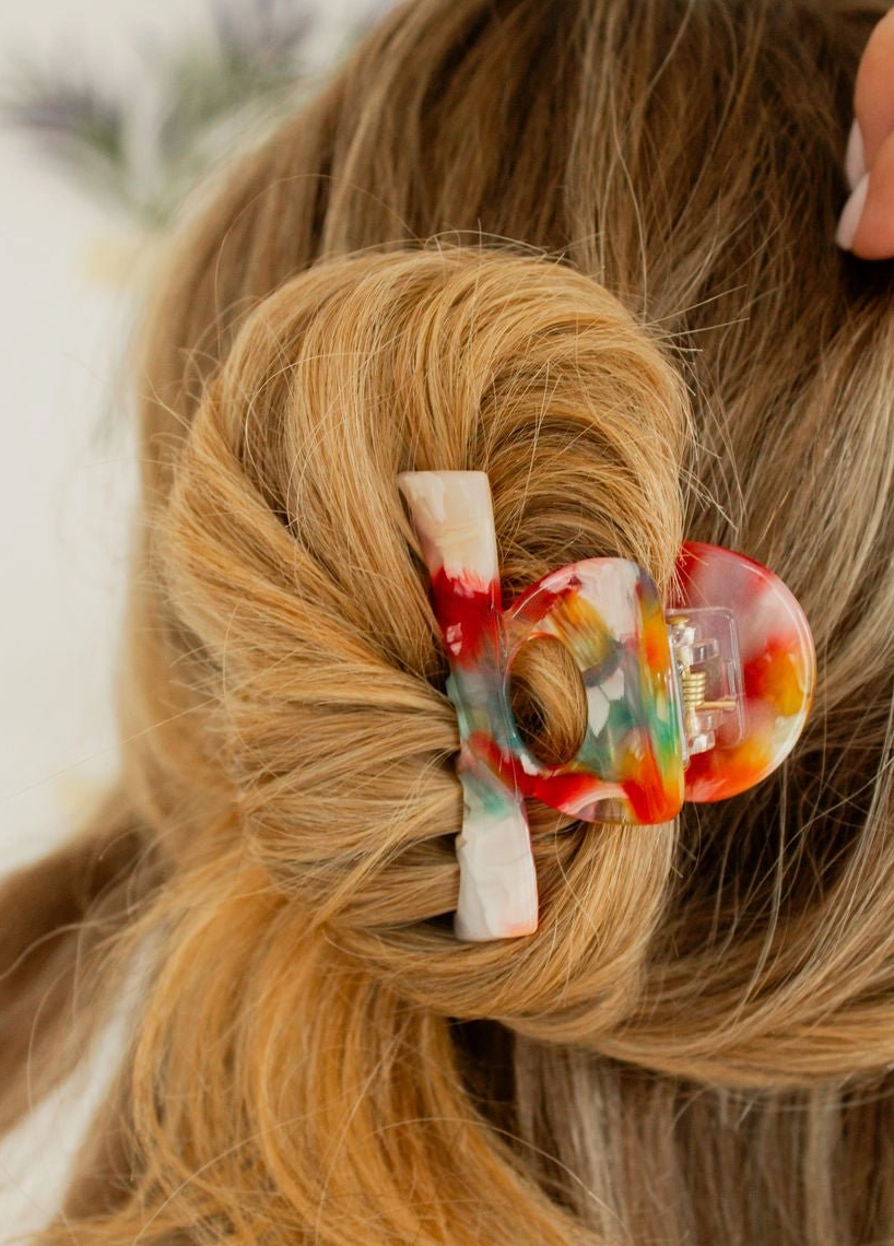 Colorful Mix Claw Clip