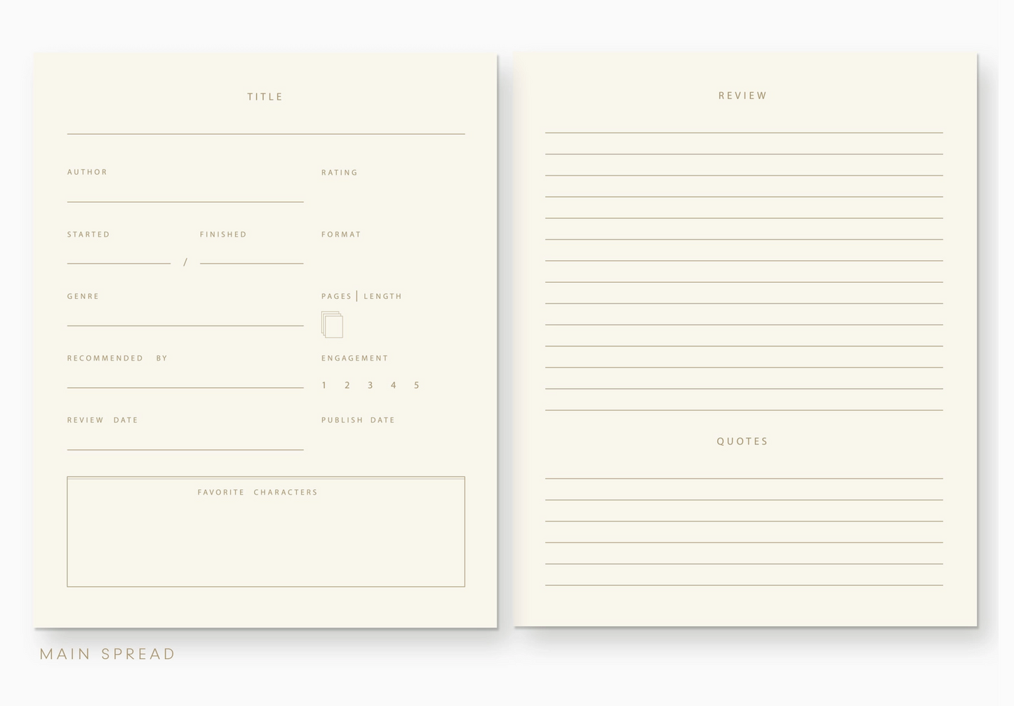 Book Log Journal