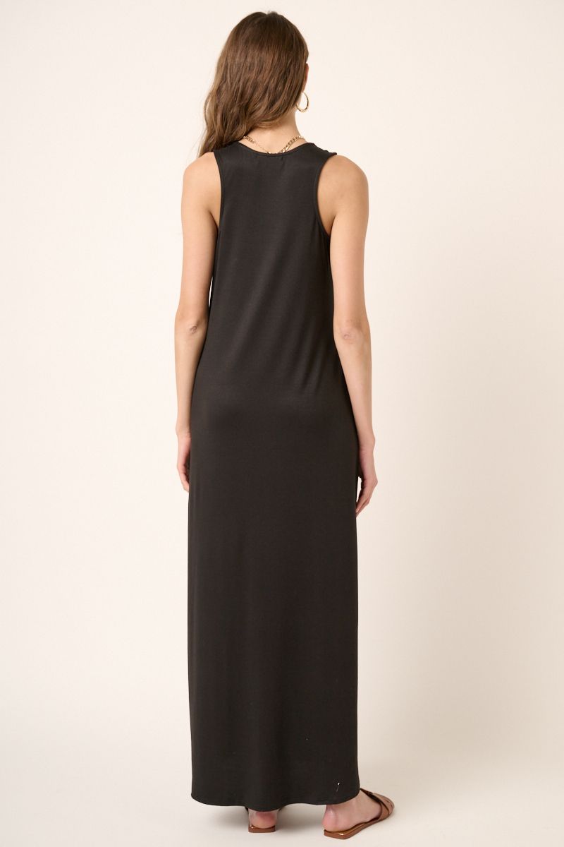 Black Scoop Neck Tank Dress
