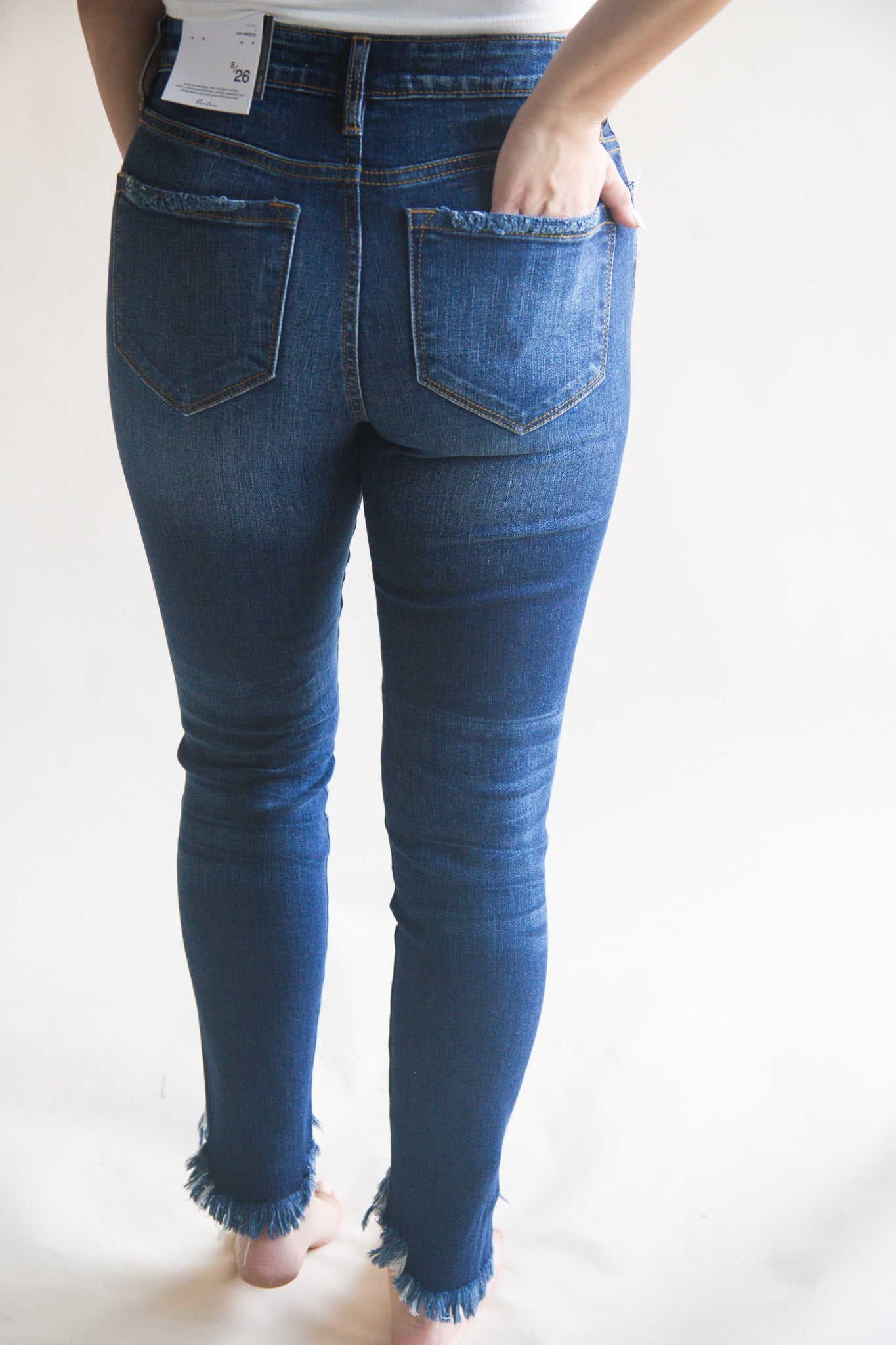 High Rise Ankle Skinny Jeans