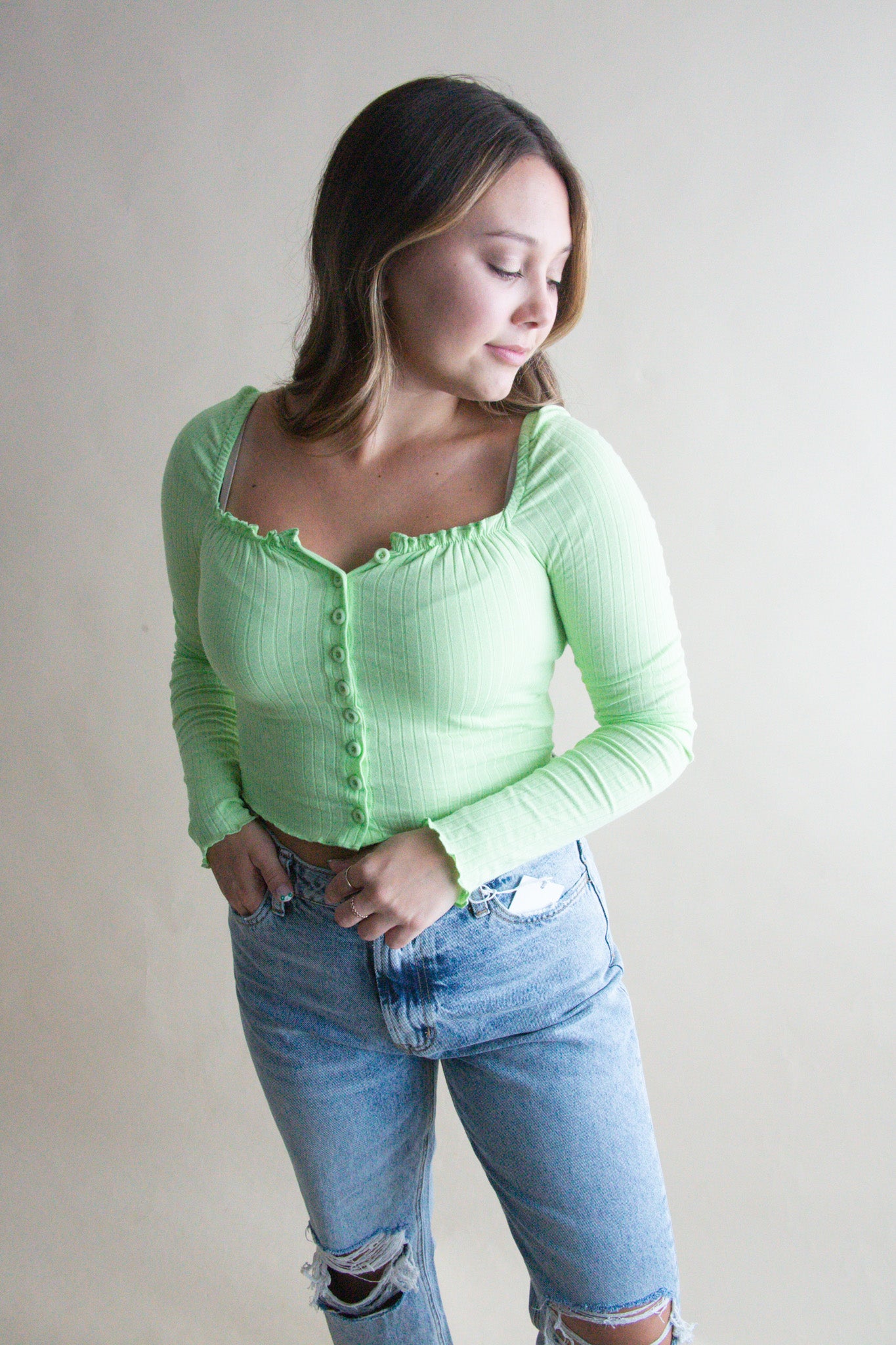 Lola Ribbed Knit Top