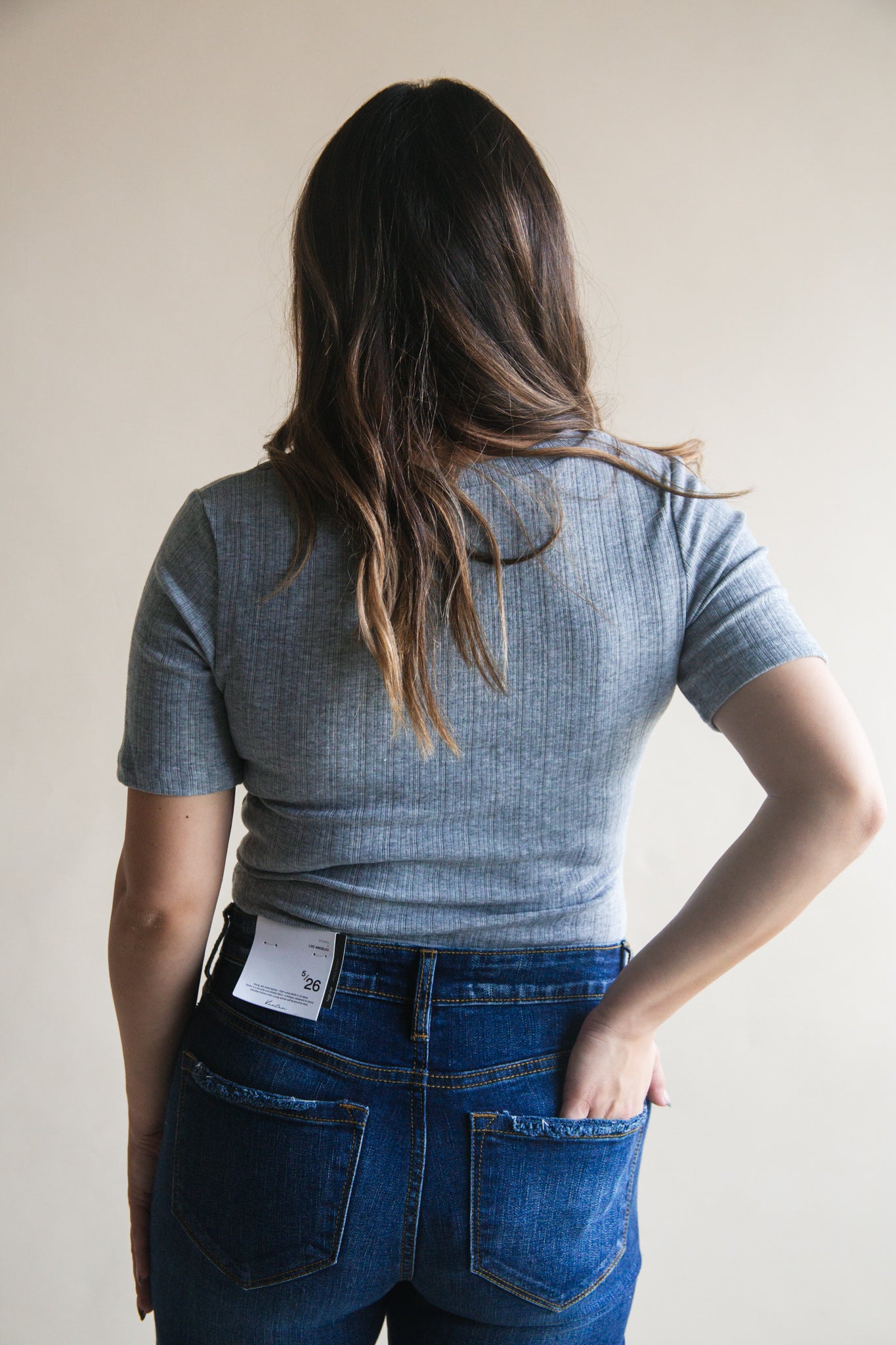 Heather Ribbed Bodysuit