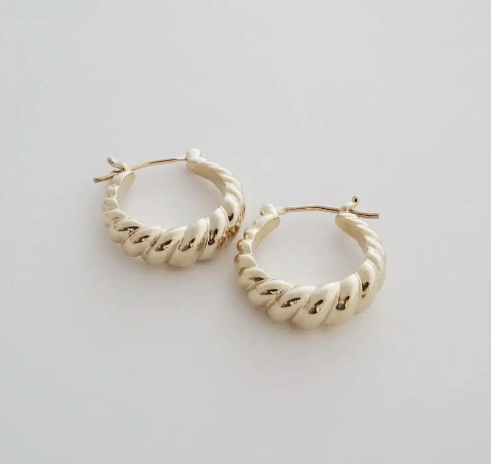 Croissant Hoop Earrings