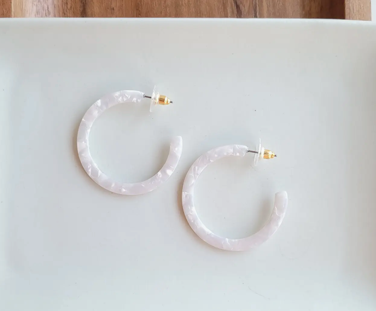 Pearl Hoop Earrings