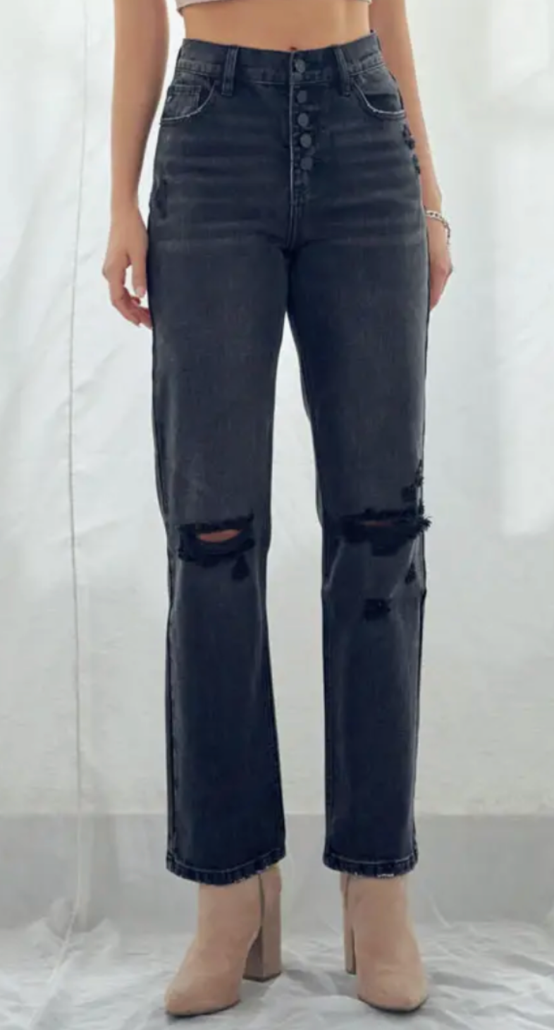 Ultra High Rise Straight Jean