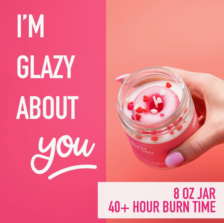 I'm Glazy About You Donut Candle