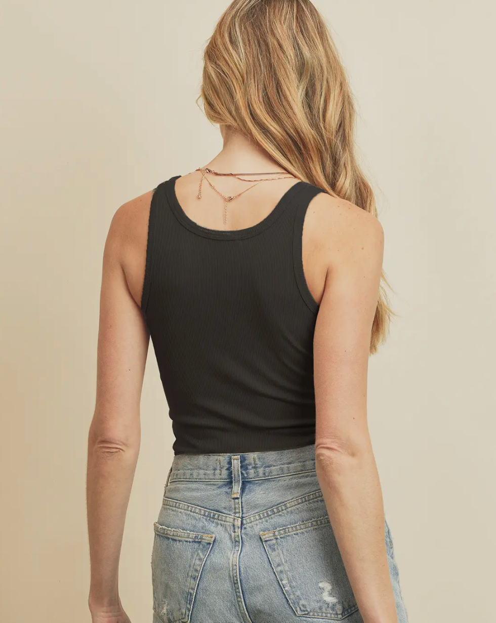 Scoop Neck Crop Tank