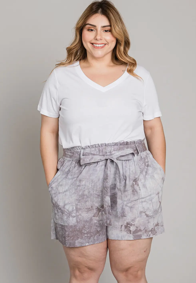 Lavender Tie Dye Shorts
