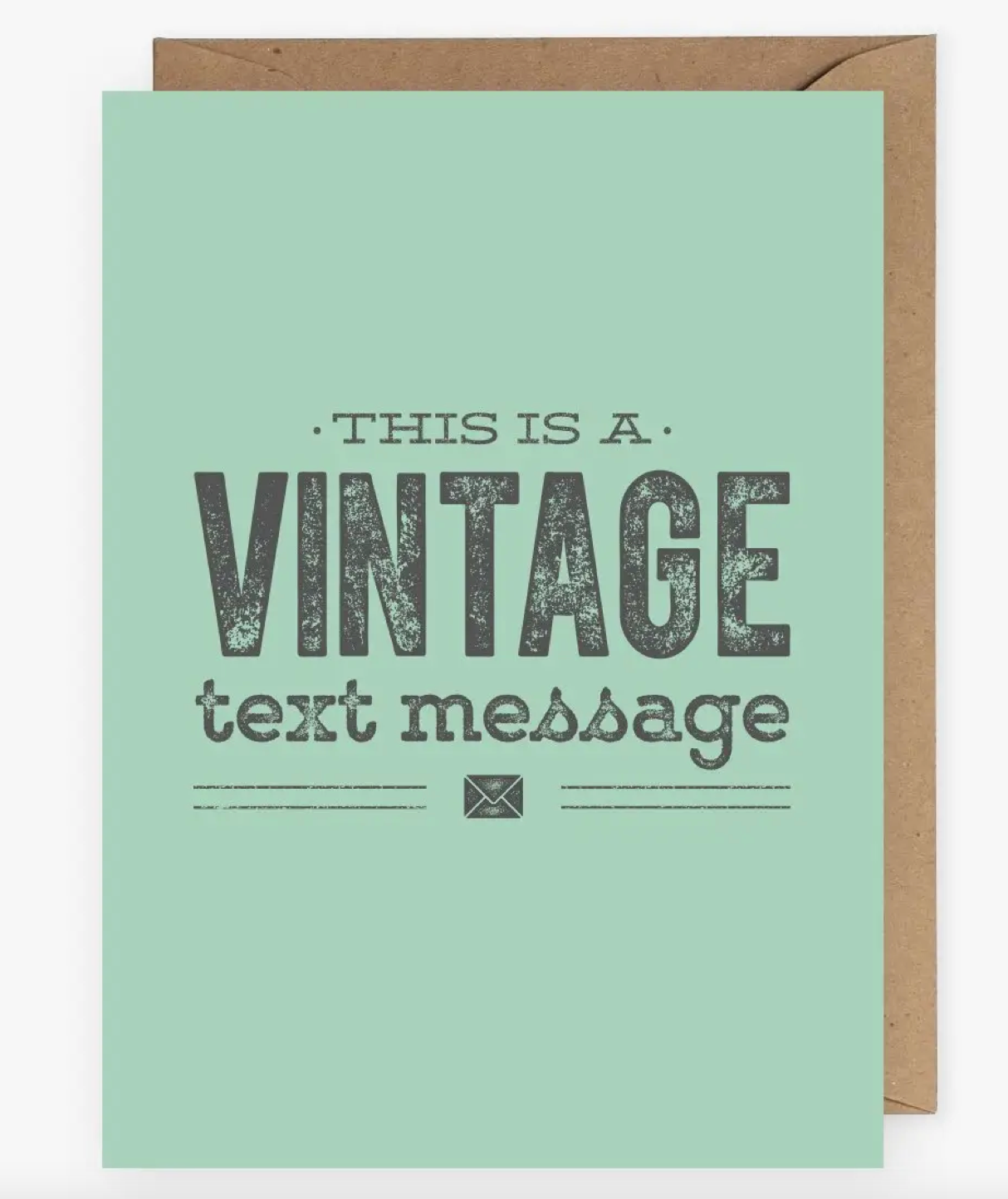 Vintage Text Message Greeting Card