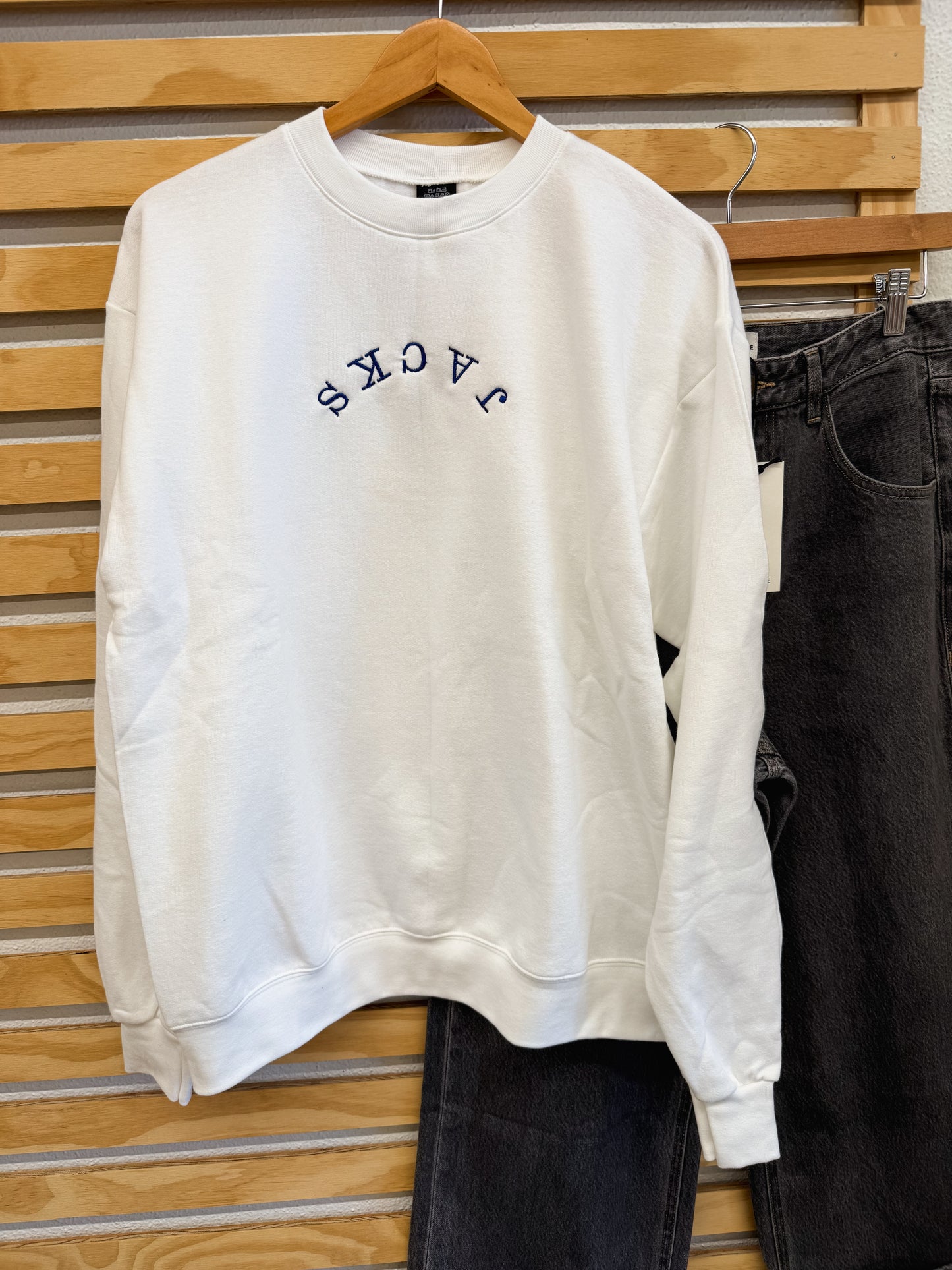 JACKS Embroidered Crewneck