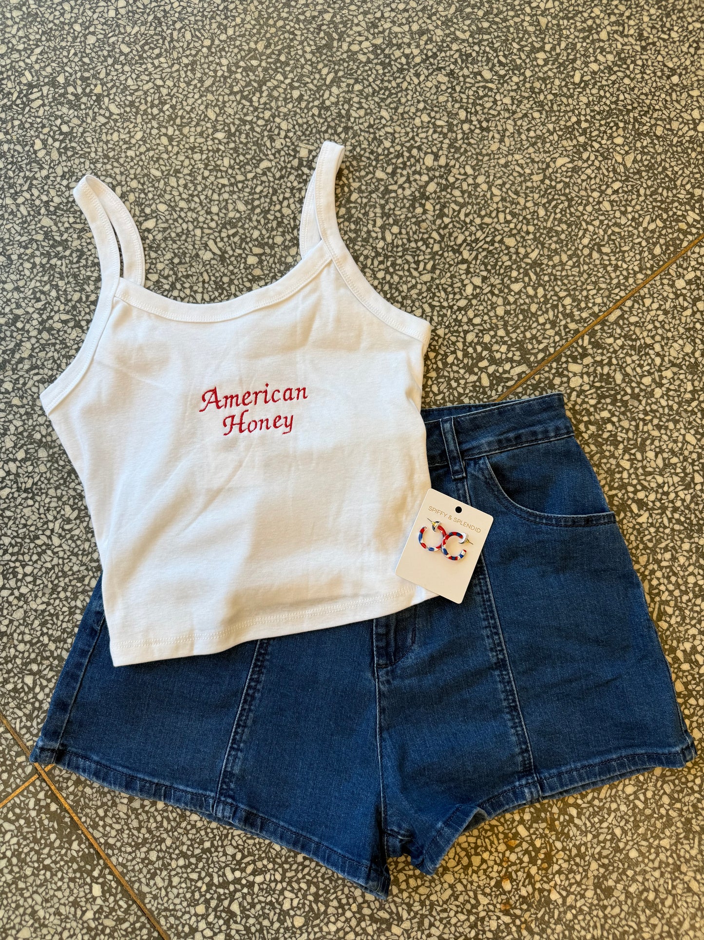 American Honey Embroidered Tank