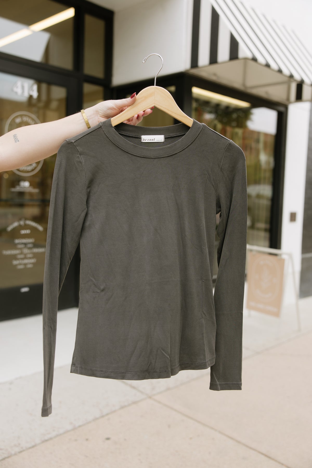 Soft Long Sleeve Crew Neck Tee