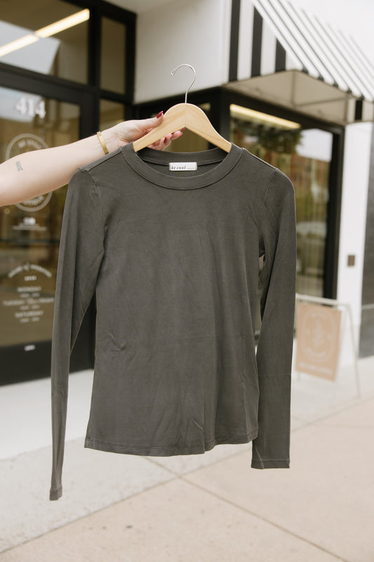 Soft Long Sleeve Crew Neck Tee