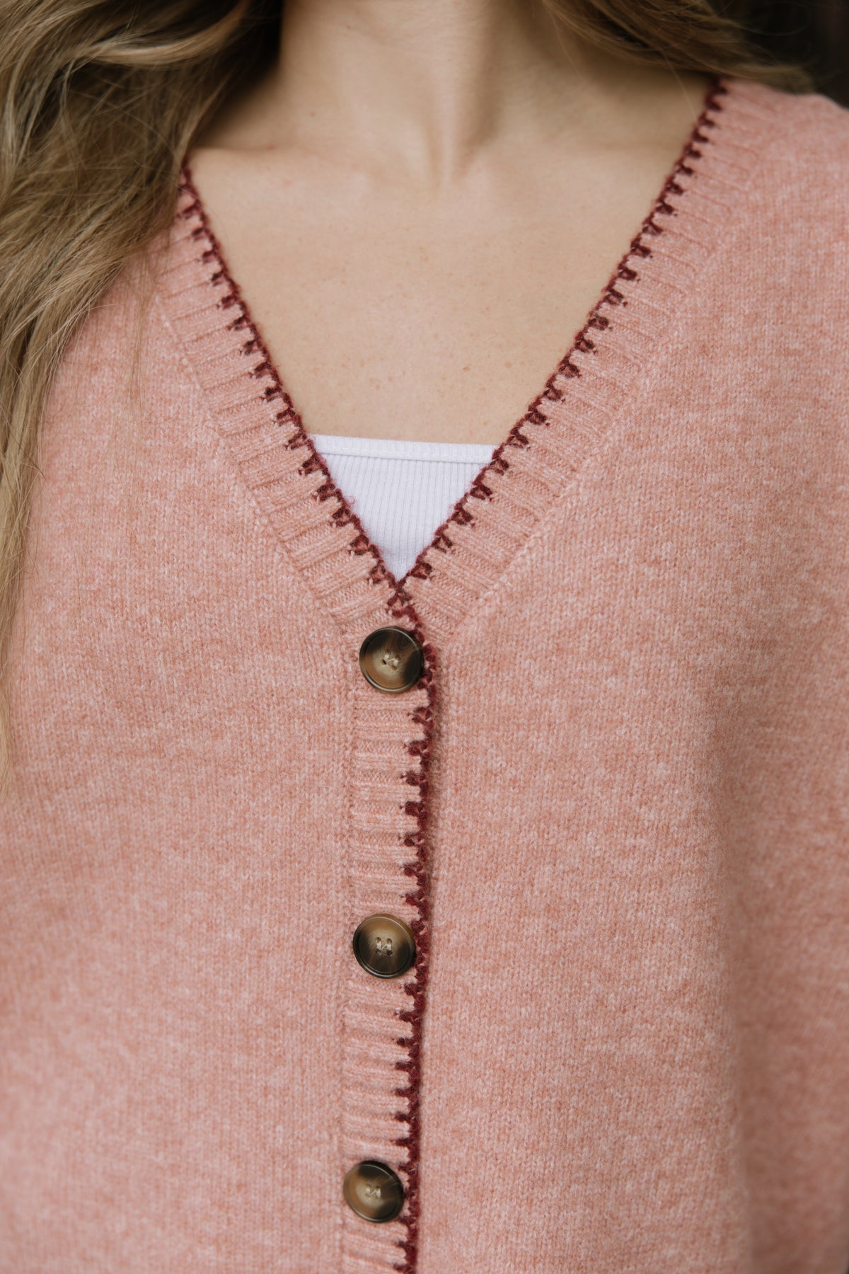 Berry Stitch Detail Cardigan