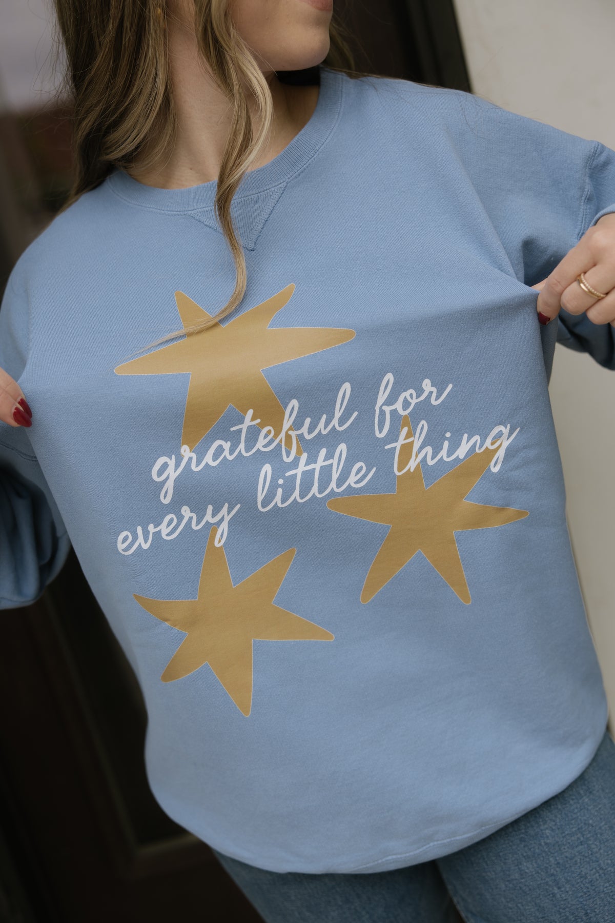 Grateful For Every Little Thing Crewneck