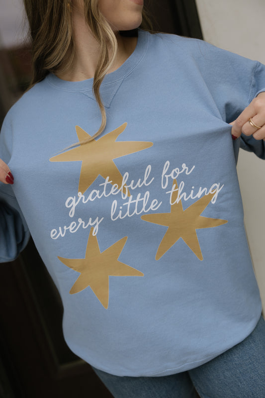 Grateful For Every Little Thing Crewneck