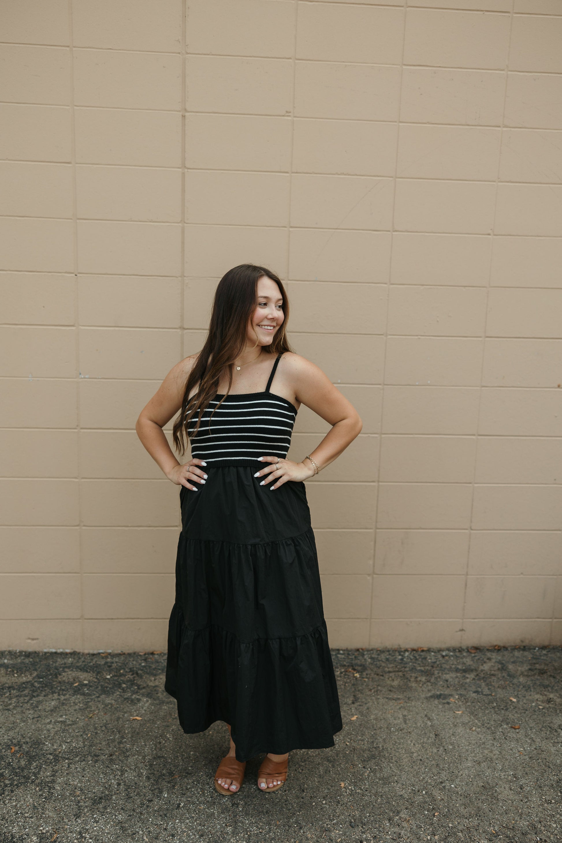 Stripe Tank Tiered Maxi Dress Be Still Boutique Stripe Tank Tiered Maxi Dress Be Still Boutique