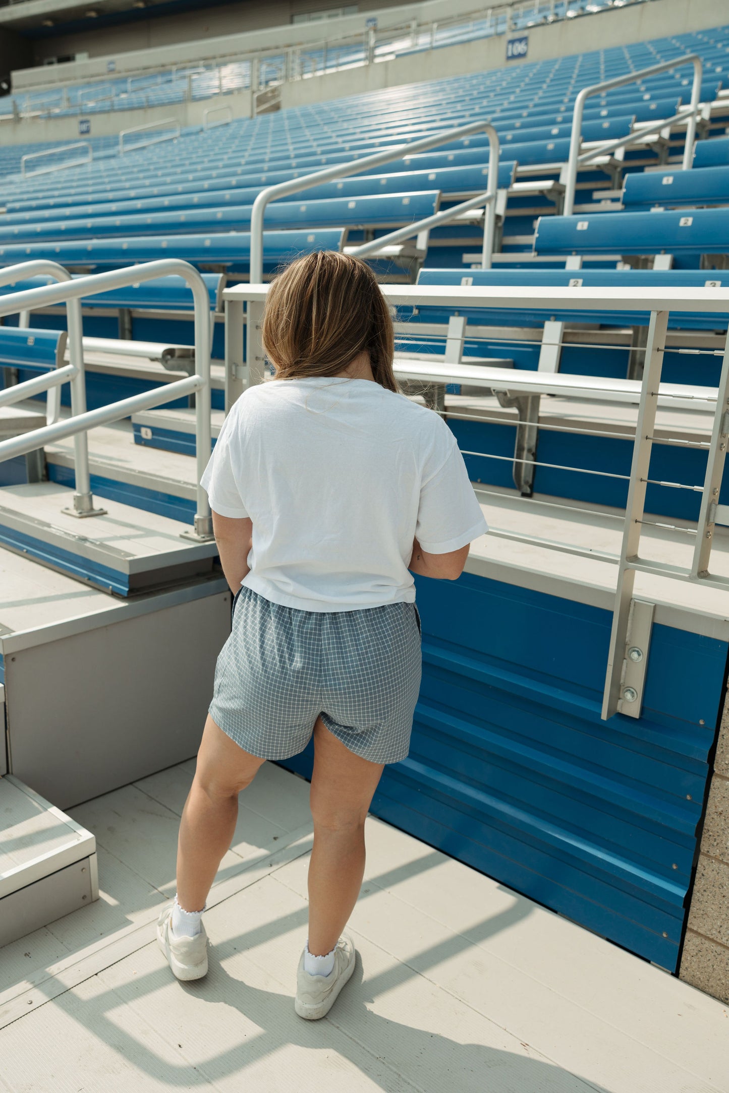 Grid Drawstring Shorts