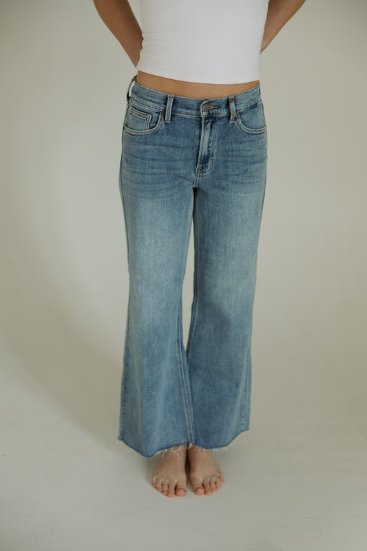 Wide Leg Stretch Jeans