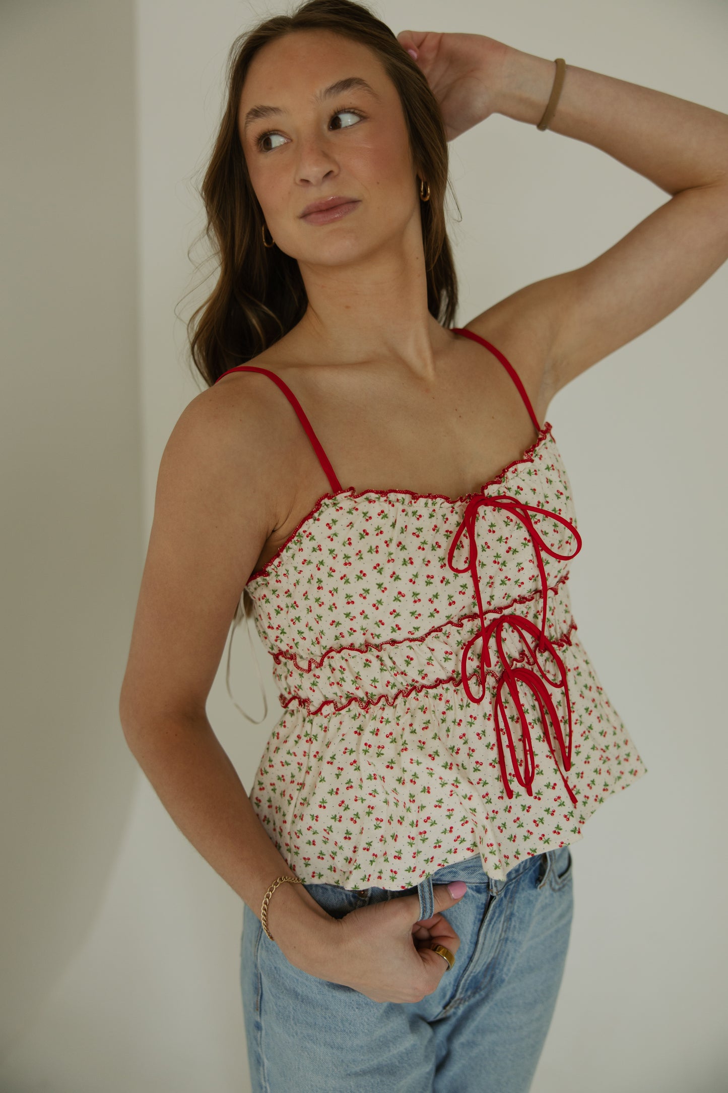 Cherry Blossom Tie Tank