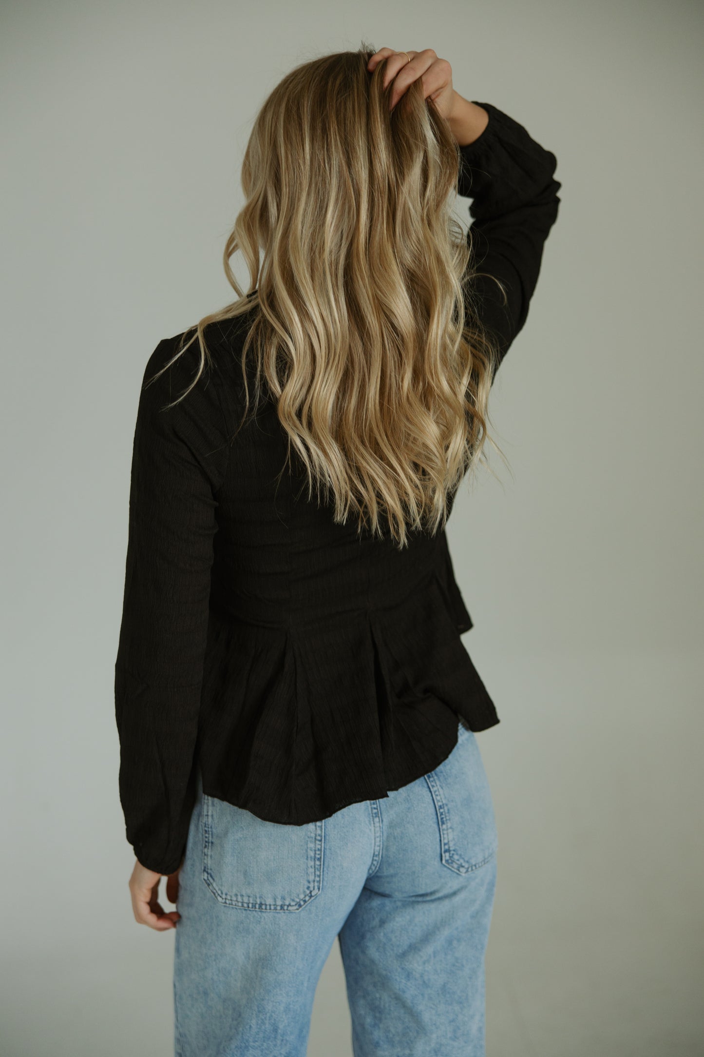 Black Button Down Blouse
