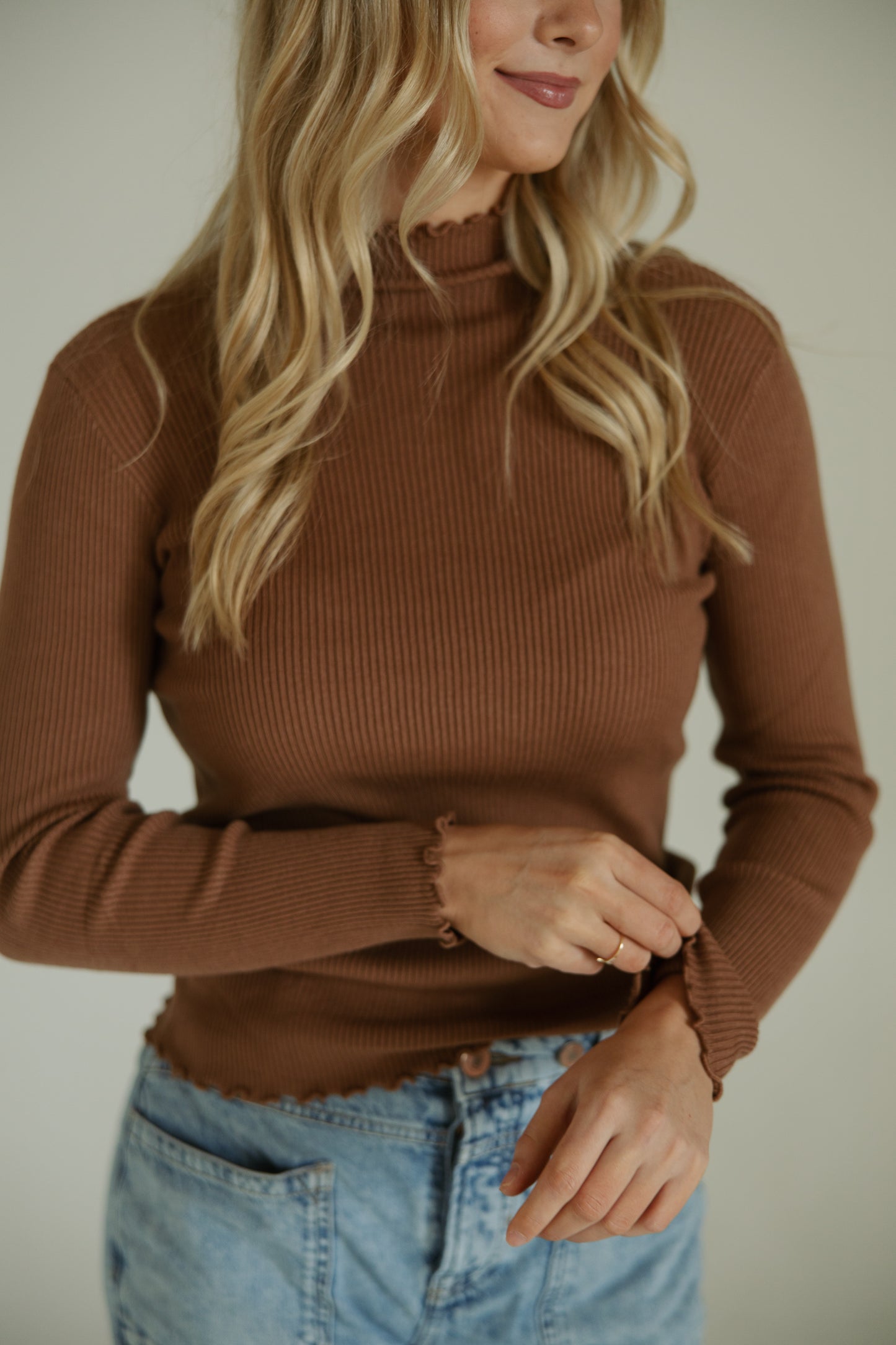 Ribbed Turtleneck Longsleeve