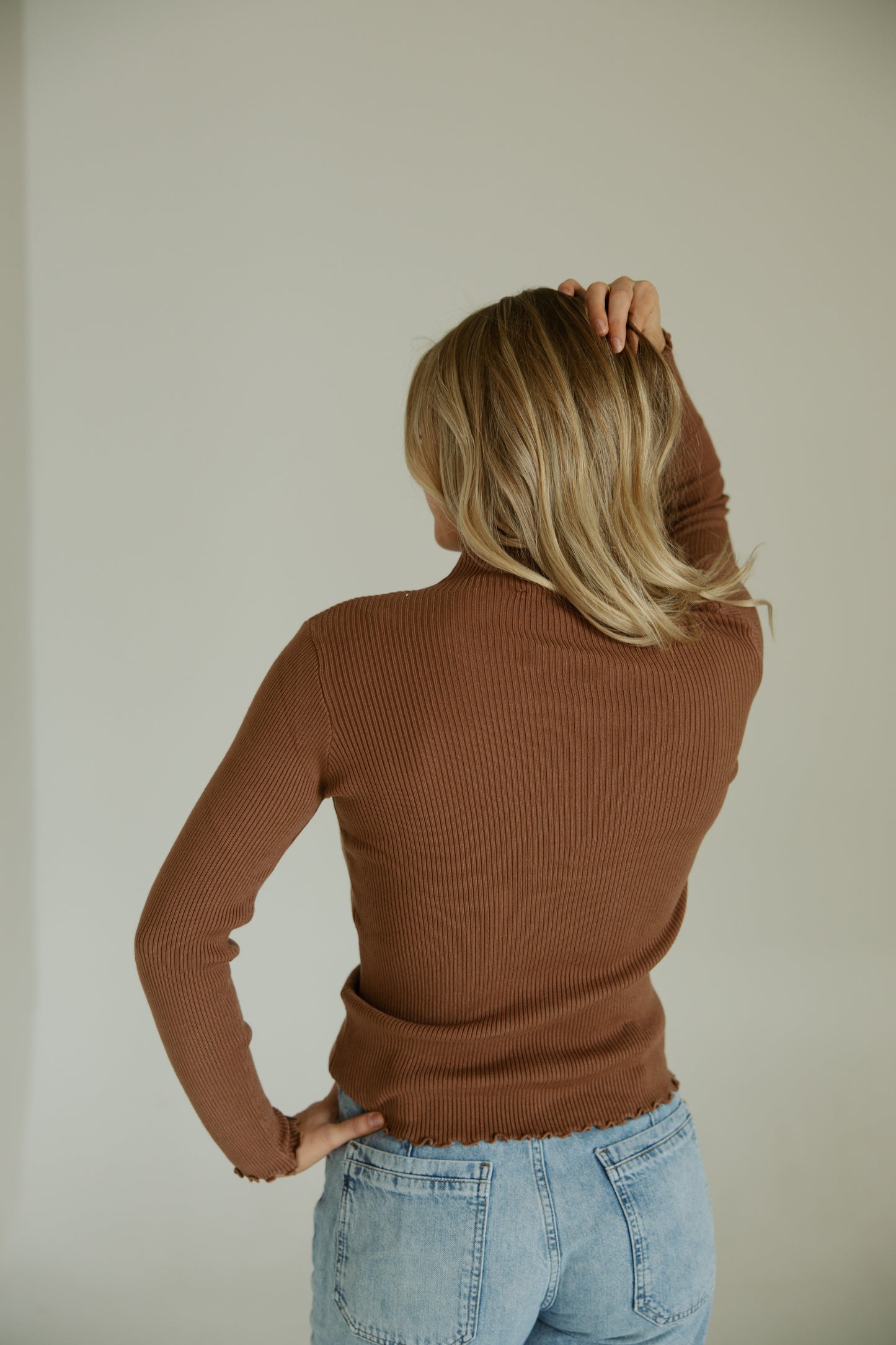 Ribbed Turtleneck Longsleeve