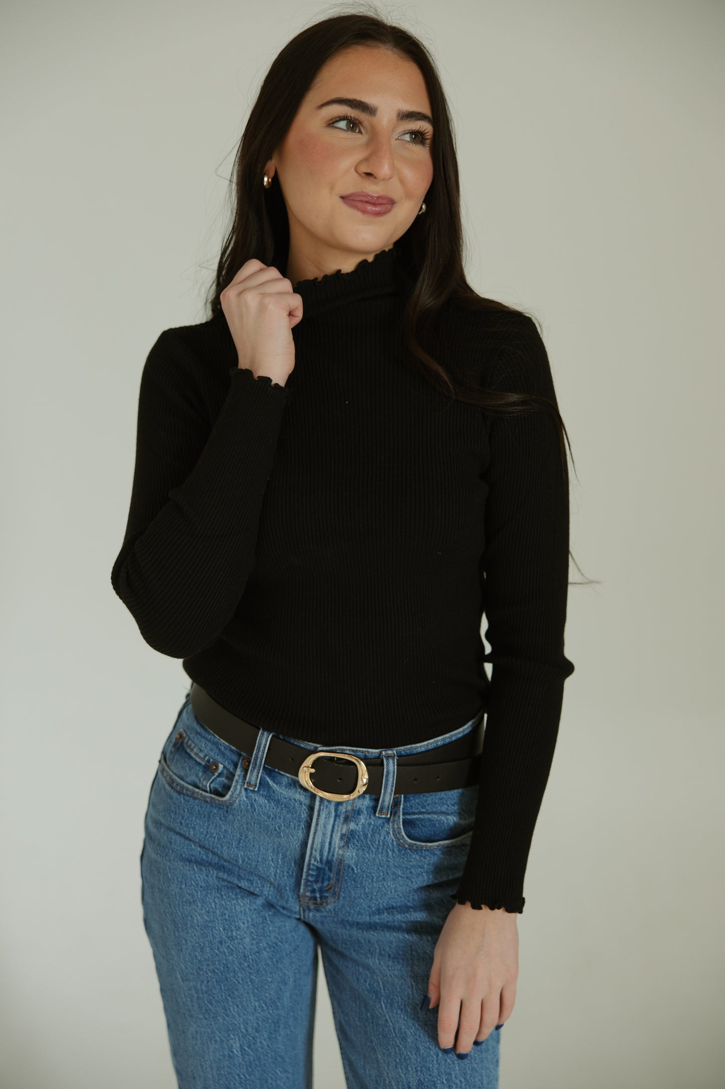 Ribbed Turtleneck Longsleeve