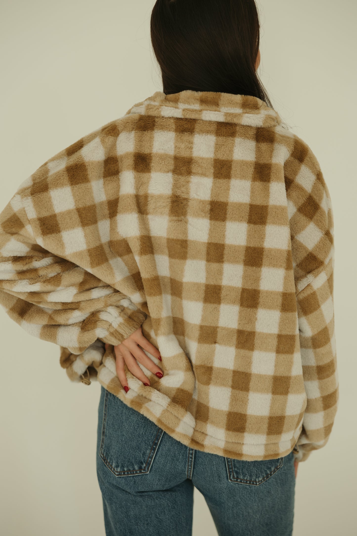 Yellow Checkered Cozy Jacket