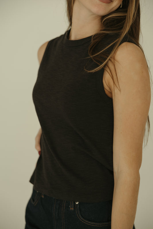 Sleeveless Cotton Tank Top