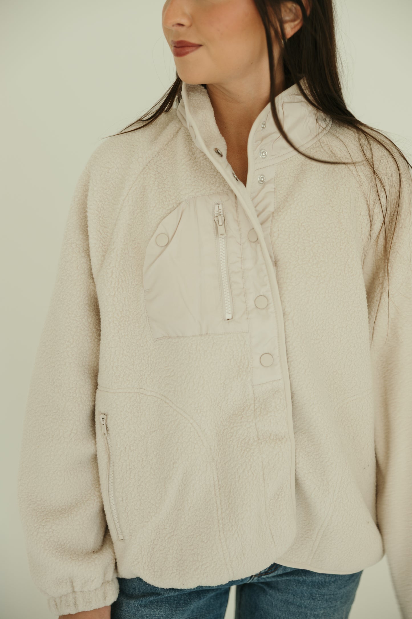 Beige Fleece Jacket