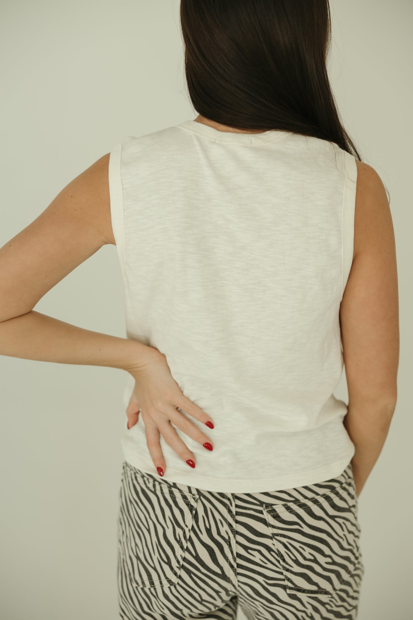 Sleeveless Cotton Tank Top