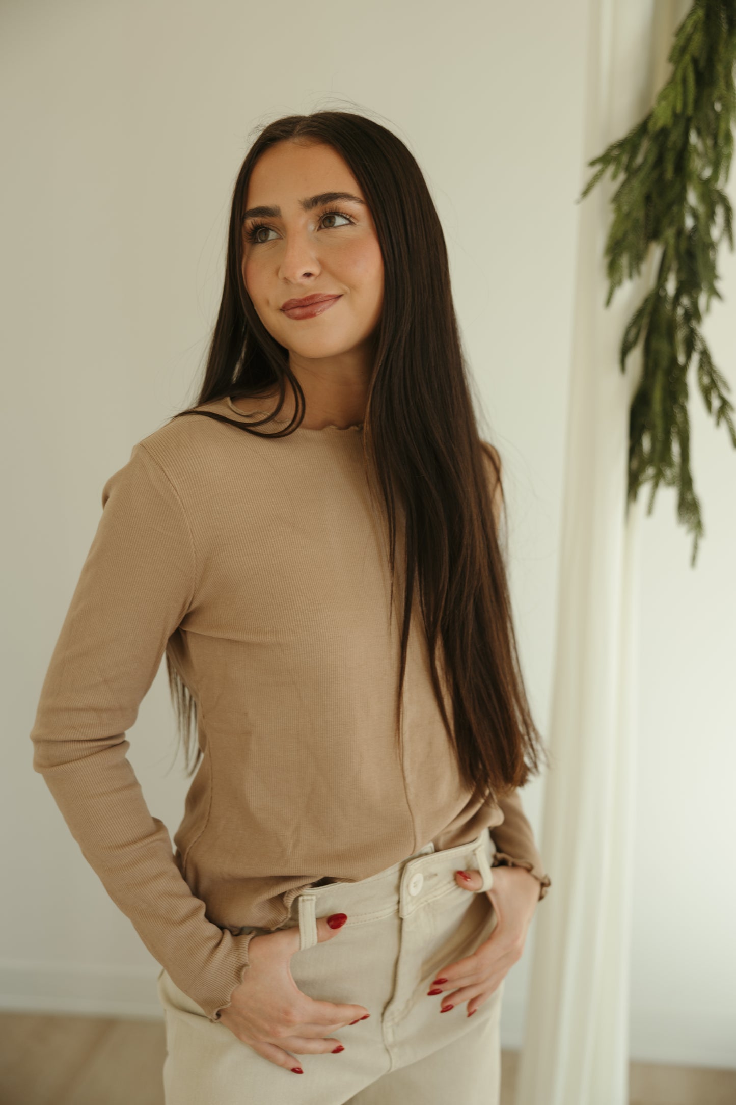 Lettuce Trim Knit Top