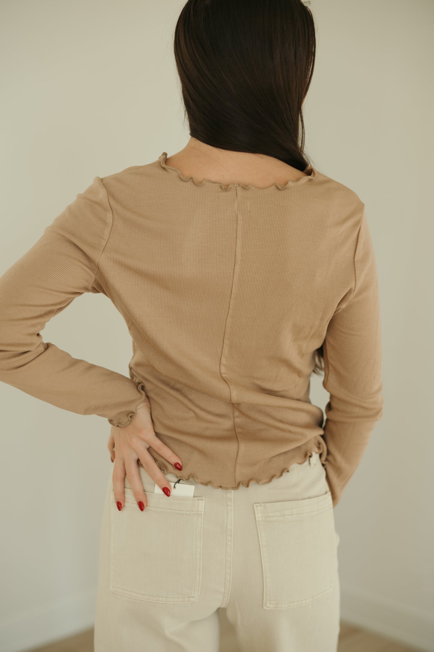 Lettuce Trim Knit Top