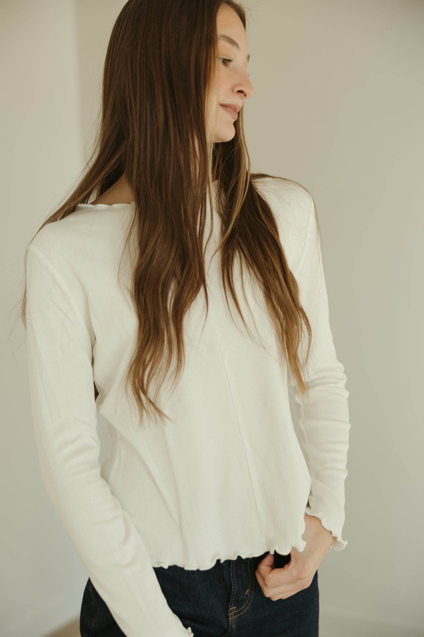 Lettuce Trim Knit Top